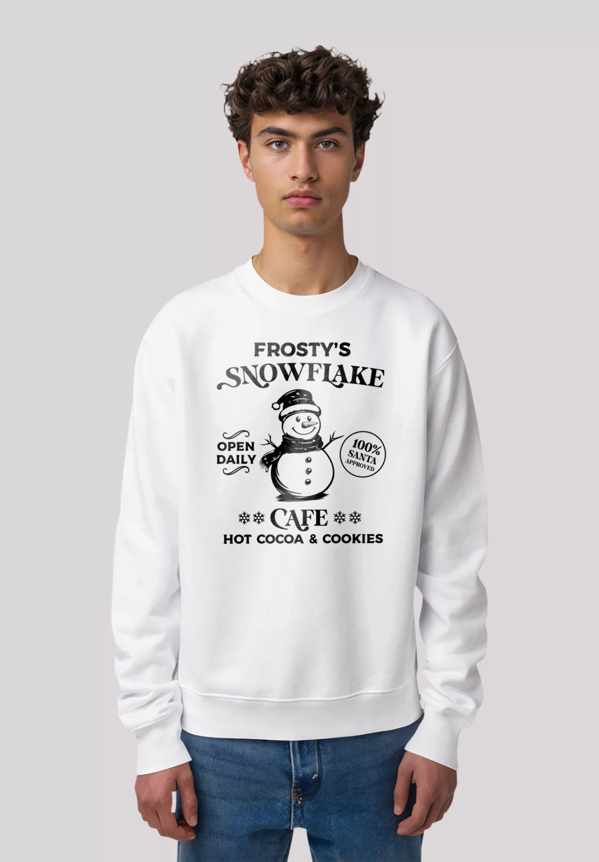 F4NT4STIC Sweatshirt "Weihnachten Frostys Snowflake Cafe Retro", Premium Qu günstig online kaufen