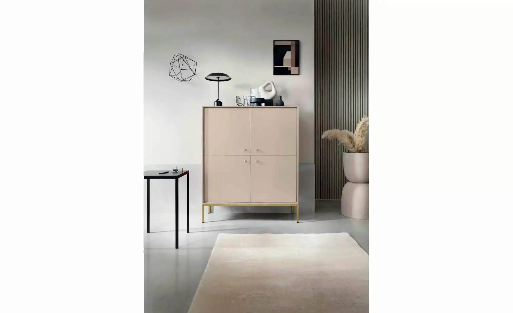 Highboard  Molly ¦ beige ¦ Maße (cm): B: 103,5 H: 125,5 Kommoden & Sideboar günstig online kaufen