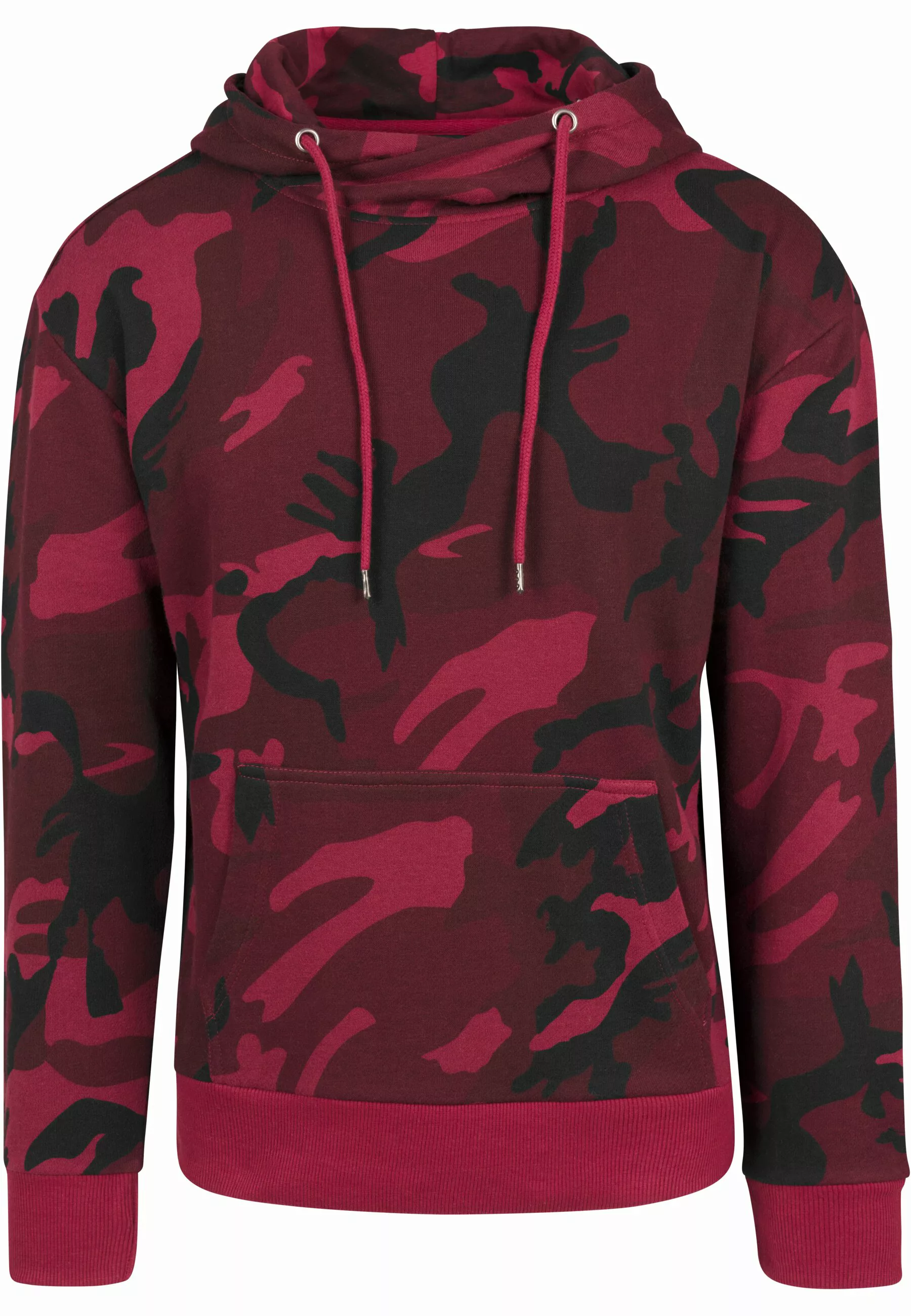 URBAN CLASSICS Kapuzensweatshirt "Urban Classics Herren High Neck Camo Hood günstig online kaufen