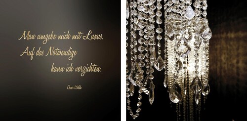 queence Leinwandbild "Luxus", (Set), 2er-Set günstig online kaufen