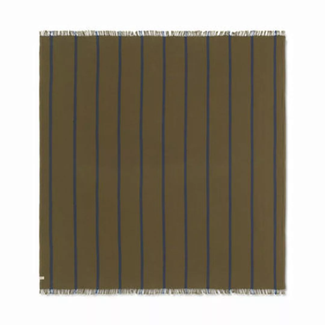 Picknick-Decke Yard Picnic textil grün / 180 x 180 cm - Tragriemen - Ferm L günstig online kaufen
