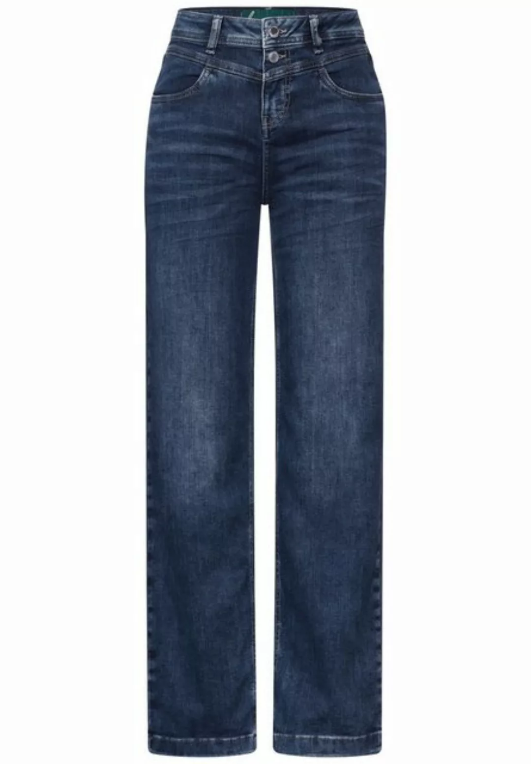 STREET ONE Regular-fit-Jeans QR Wide Leg.casualfit.hw.widel günstig online kaufen