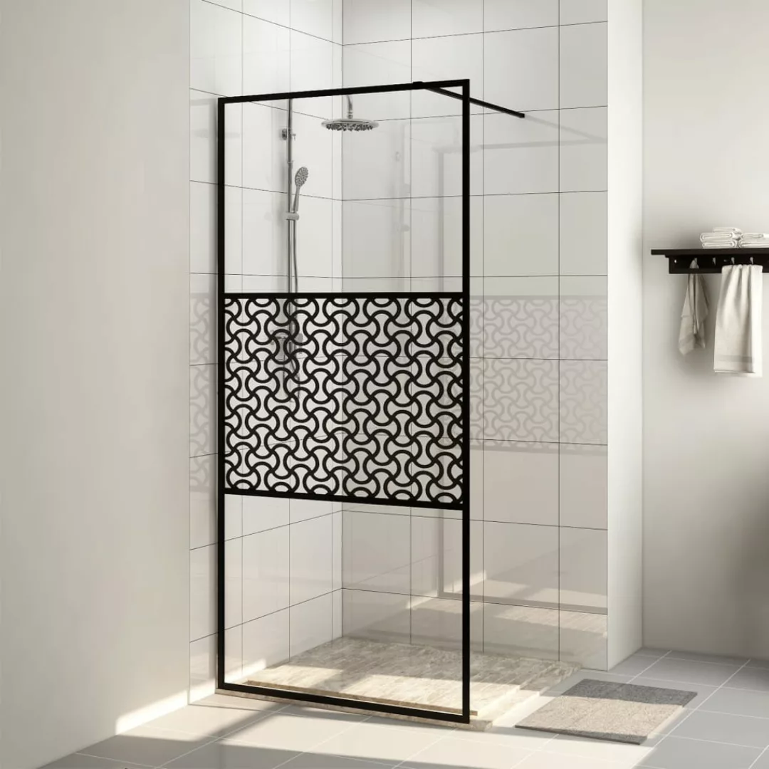 Duschwand Für Begehbare Dusche Mit Klarem Esg Glas 100x195 Cm günstig online kaufen
