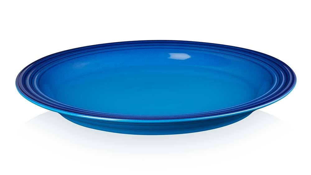 Le Creuset Speiseteller Steinzeug Azure Blau 27cm günstig online kaufen