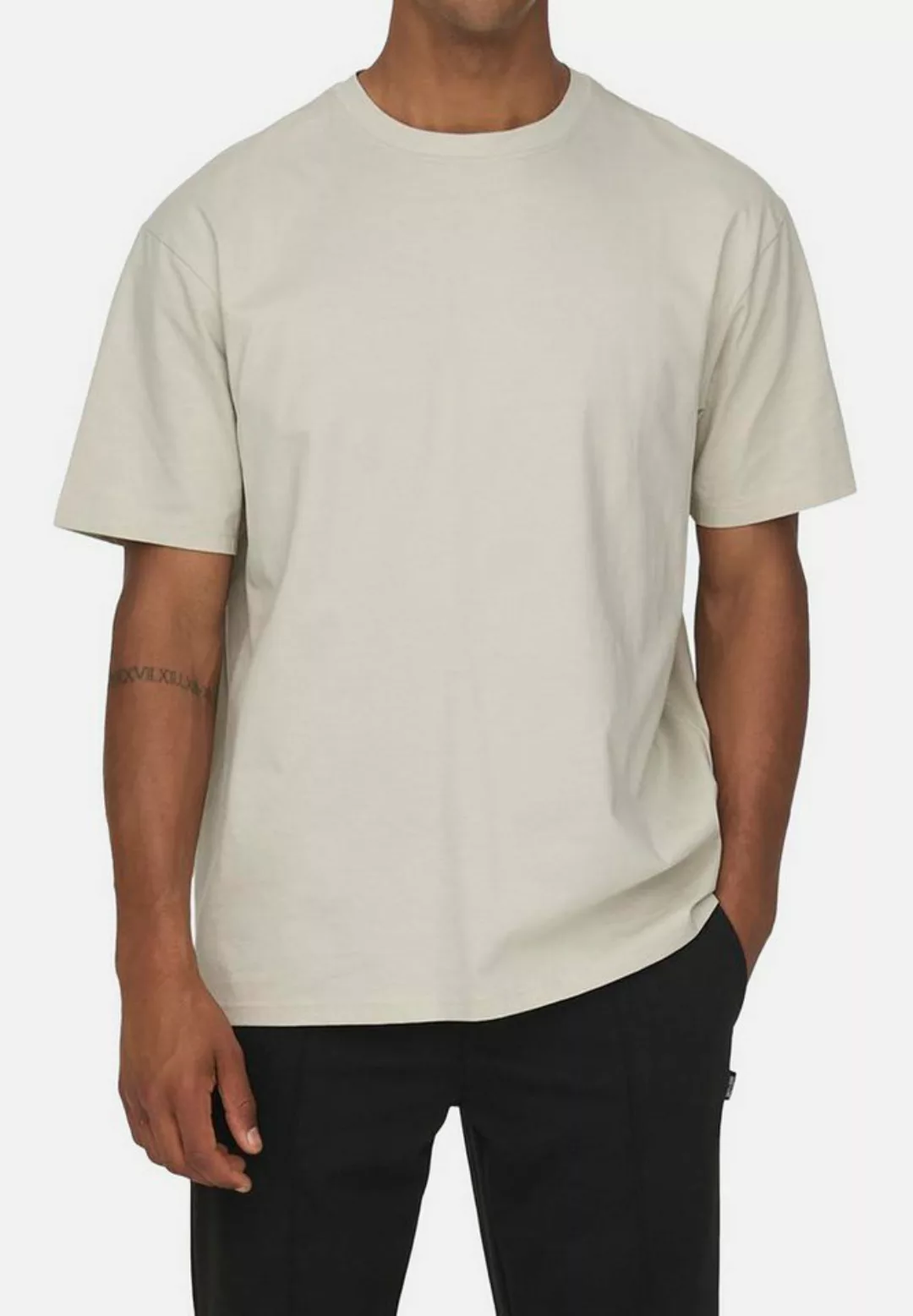 ONLY & SONS T-Shirt T-Shirt Fred Kurzarmshirt Relaxed Fit (1-tlg) günstig online kaufen