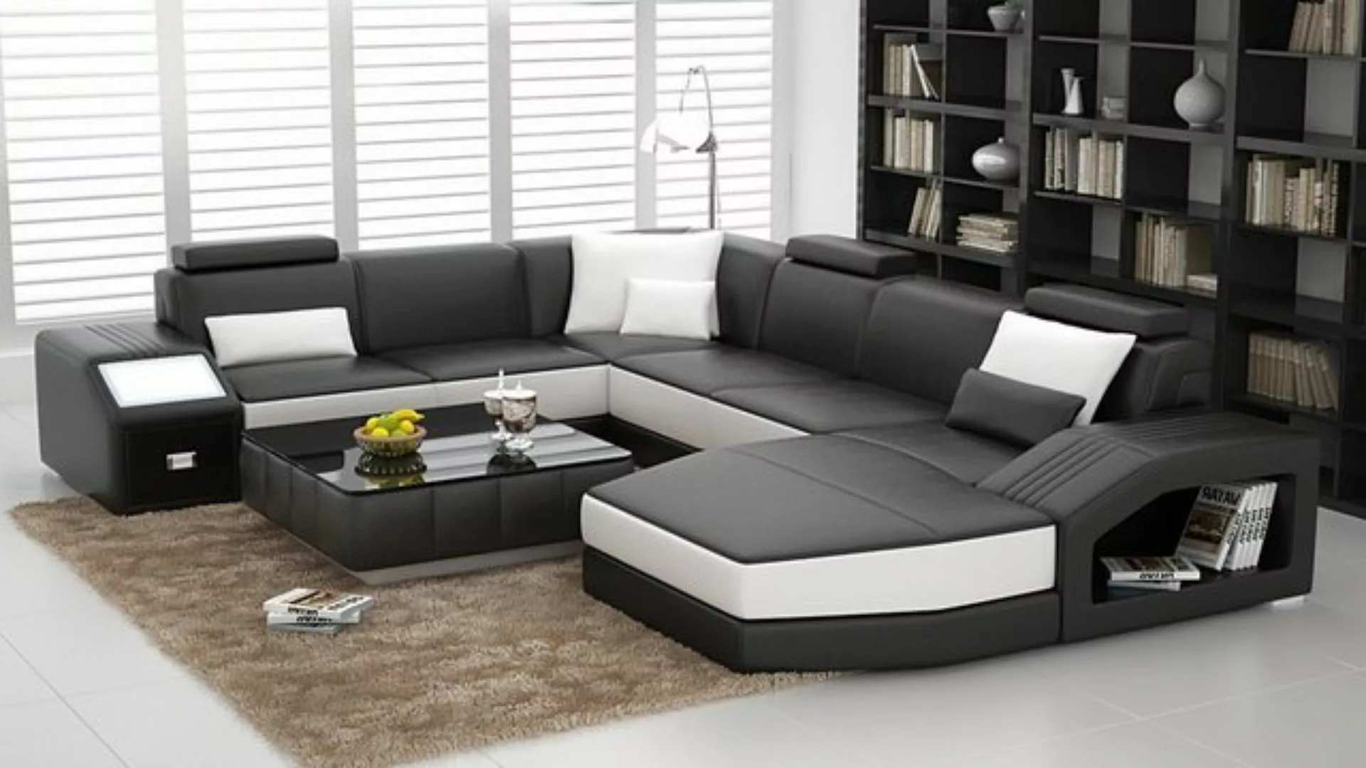 JVmoebel Ecksofa, Design Couch Luxus Couchen Leder Sofa Sitz Eck Garnitur P günstig online kaufen