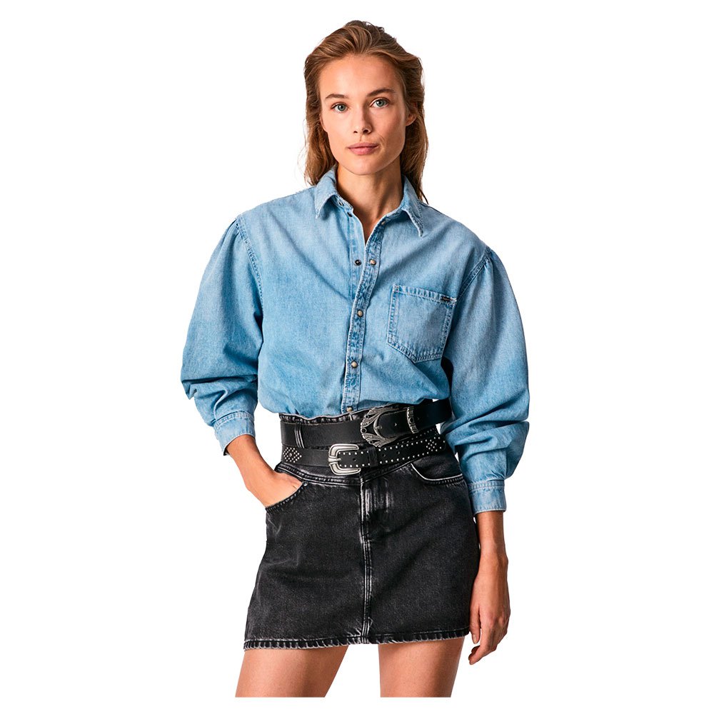 Pepe Jeans Valerie Langärmliges Jeanshemd L Denim günstig online kaufen