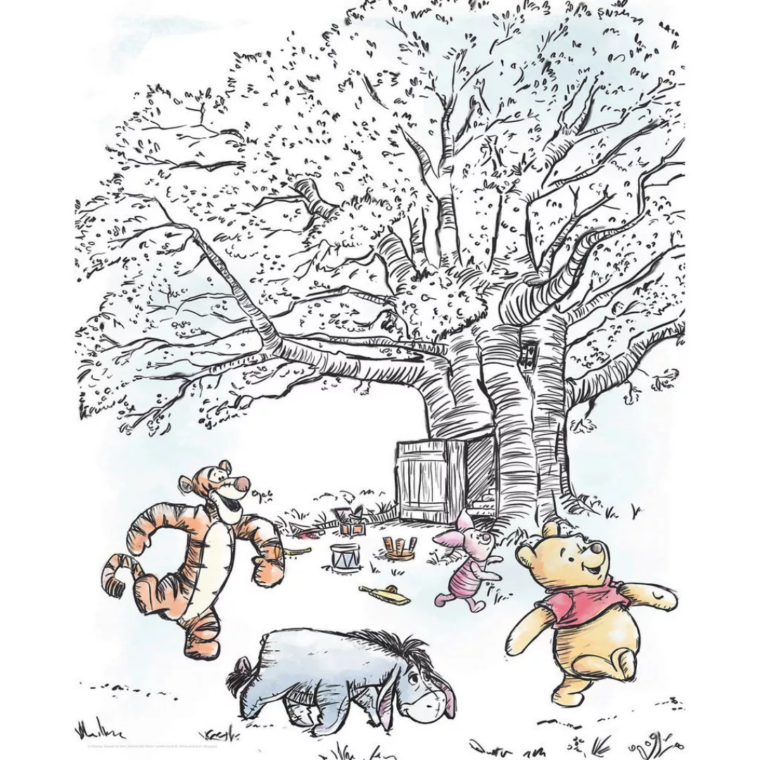 Komar Poster Winnie Pooh Playground Disney B/L: ca. 40x50 cm günstig online kaufen