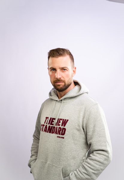 New Standard "Uno" Men Hoodie - Grey günstig online kaufen