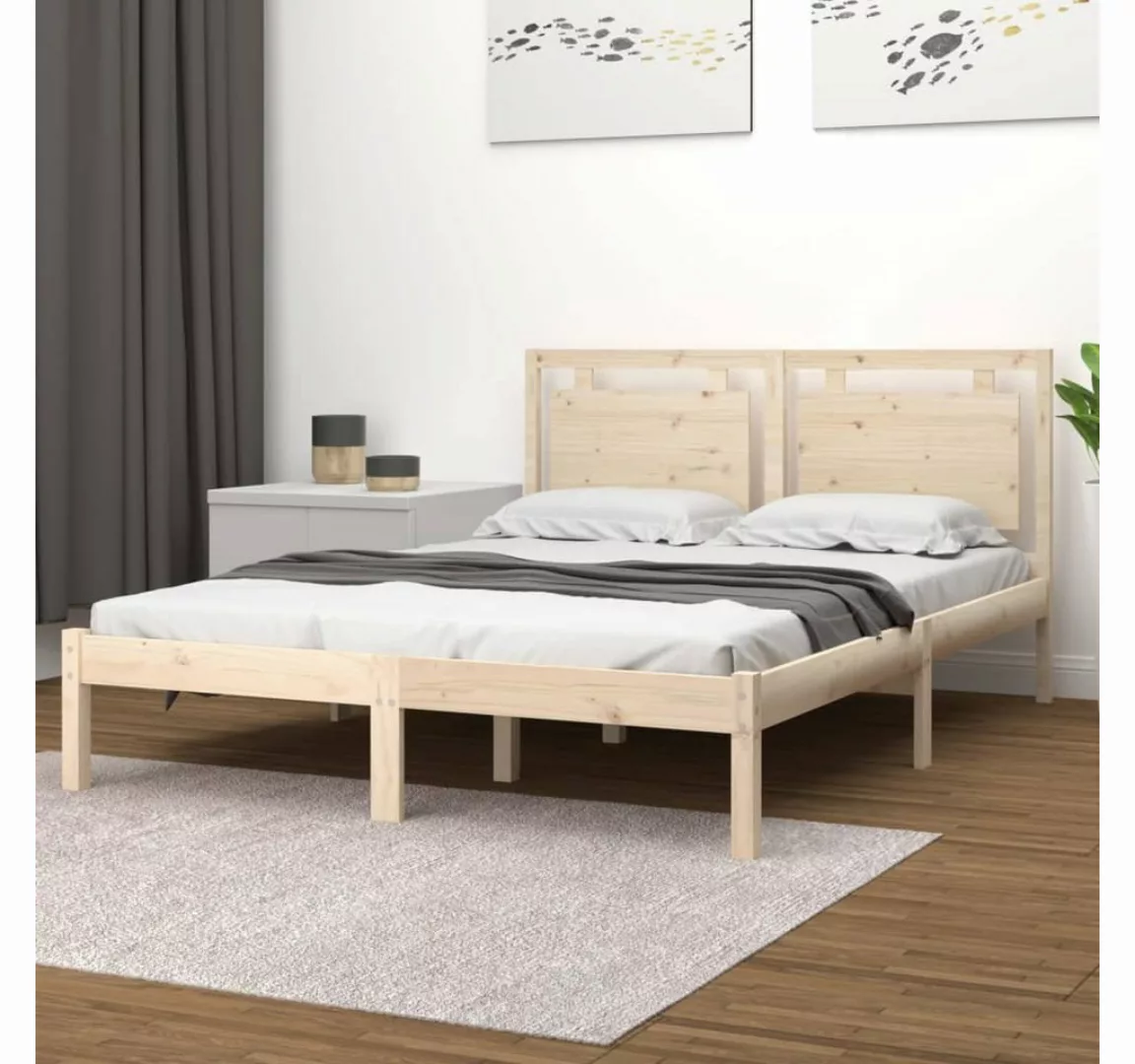 furnicato Bett Massivholzbett 140x190 cm günstig online kaufen