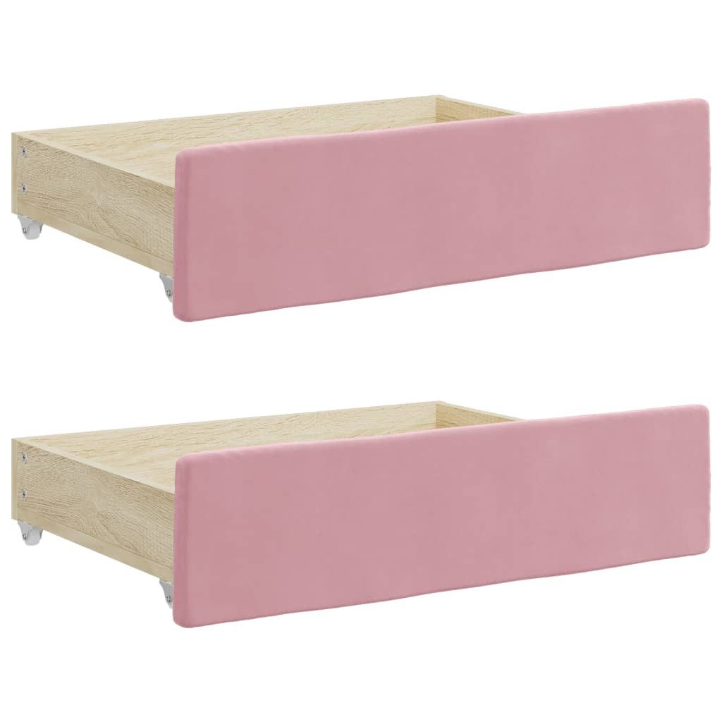 vidaXL Bettschubkasten Bettschubladen 2 Stk. Rosa günstig online kaufen