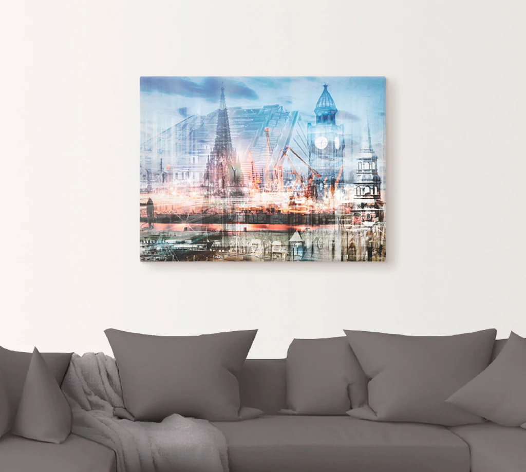 Artland Wandbild "Hamburg Collage II", Architektonische Elemente, (1 St.), günstig online kaufen