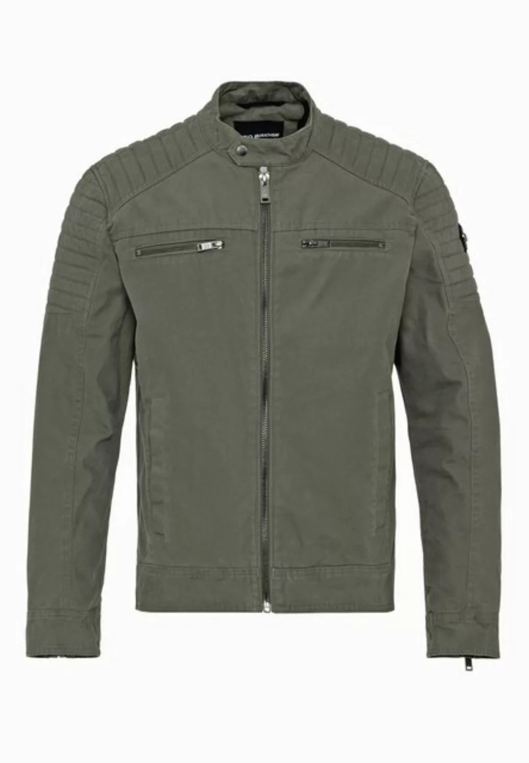 RedBridge Bikerjacke Red Bridge Herren Jacke Bikerjacke Baumwolle Olive S S günstig online kaufen