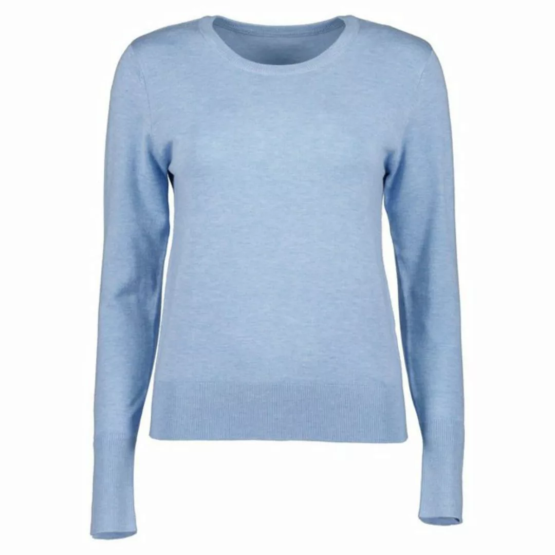 Blue Seven Rundhalspullover Damen Pullover Unifarben Meliert - Pulli mit Ru günstig online kaufen