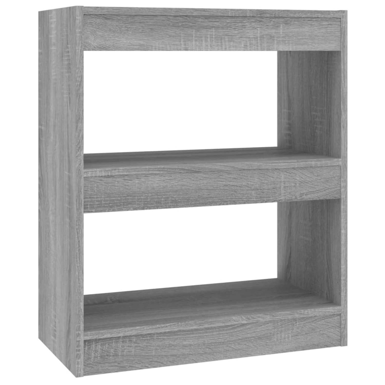 vidaXL Bücherregal/Raumteiler Grau Sonoma 60x30x72 cm günstig online kaufen