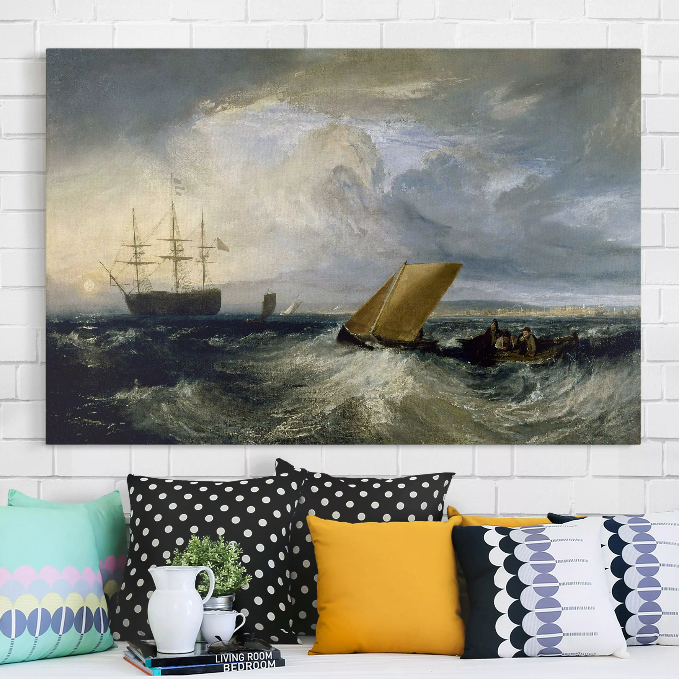 Leinwandbild Kunstdruck - Querformat William Turner - Sheerness günstig online kaufen