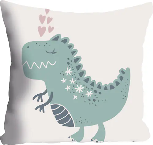 queence Dekokissen »Drache«, Kissenhülle ohne Füllung, 1 Stück günstig online kaufen