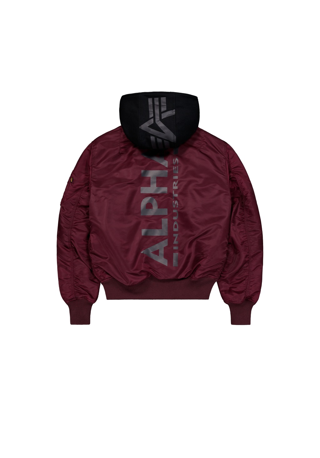 Alpha Industries Bomberjacke "MA-1 Zip Hood Backprint Bomberjacke" günstig online kaufen