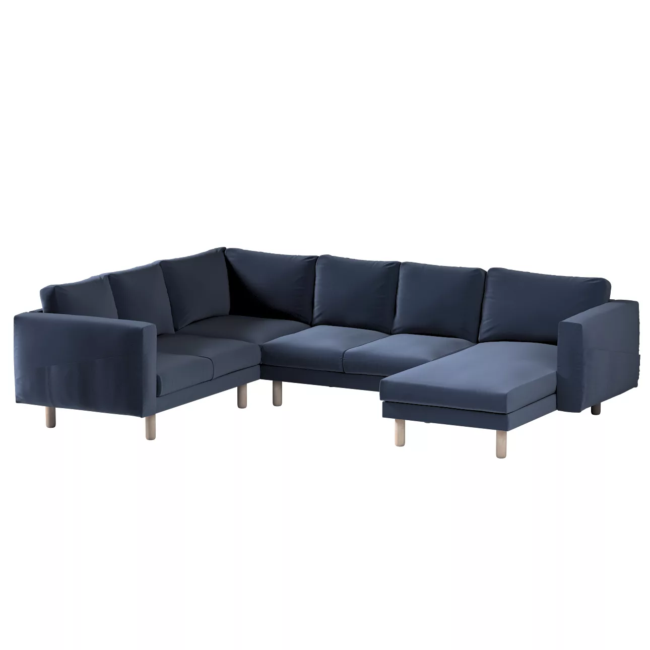 Bezug für Norsborg 5-Sitzer Ecksofa mit Recamiere, dunkelblau, Norsborg Bez günstig online kaufen