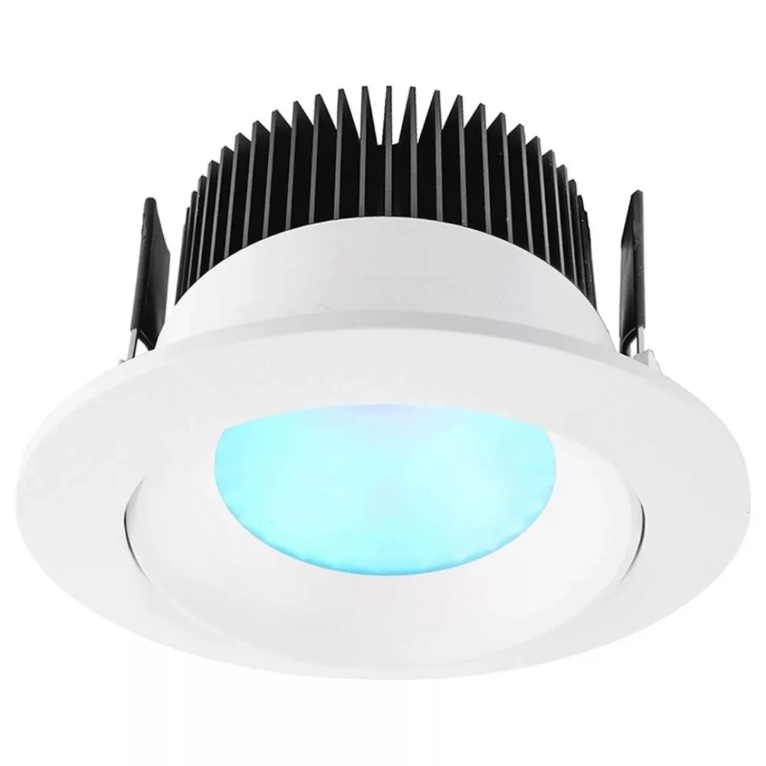 LED Deckeneinbauleuchte COB94 in Weiß-matt RGBW 16W 710lm günstig online kaufen