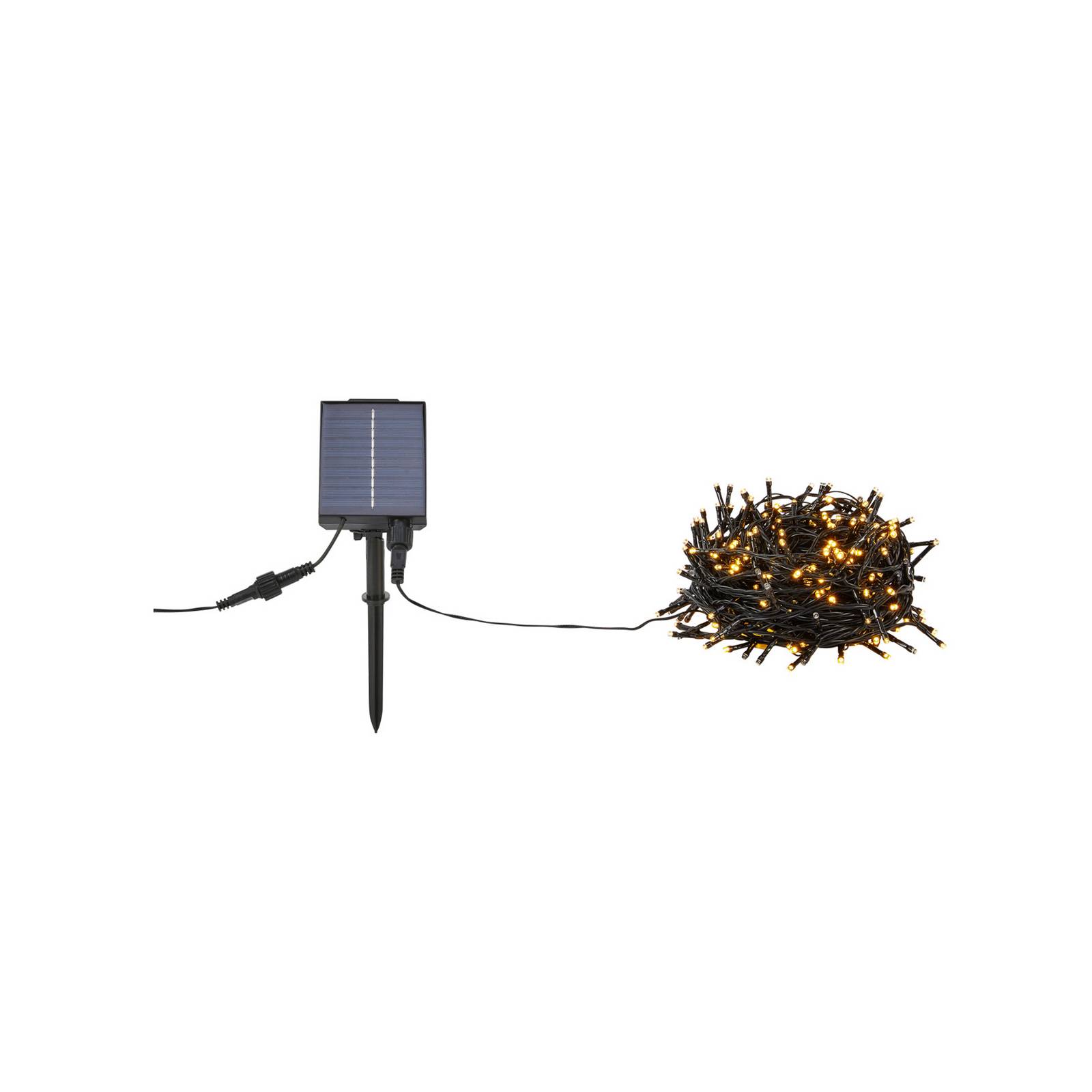 Lichterkette Suno, schwarz, Solar, USB, 300-flammig, IP44 günstig online kaufen