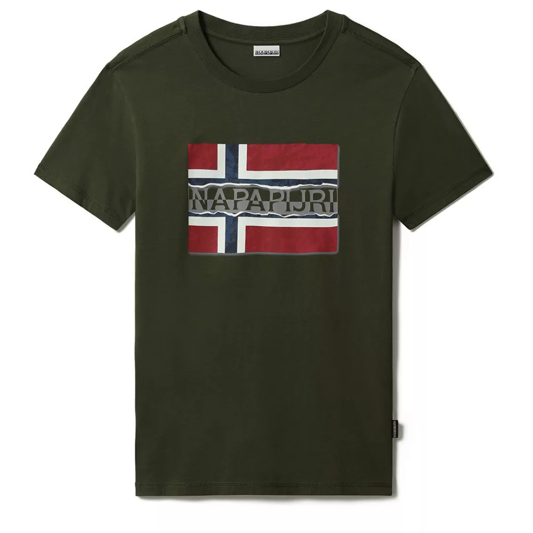 Napapijri Sench Kurzärmeliges T-shirt S Green Depths günstig online kaufen