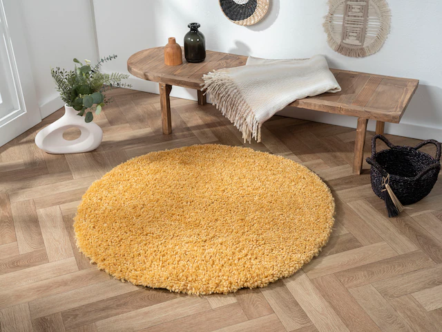 Myflair Möbel & Accessoires Hochflor-Teppich »My Shaggy«, rund, 37 mm Höhe, günstig online kaufen