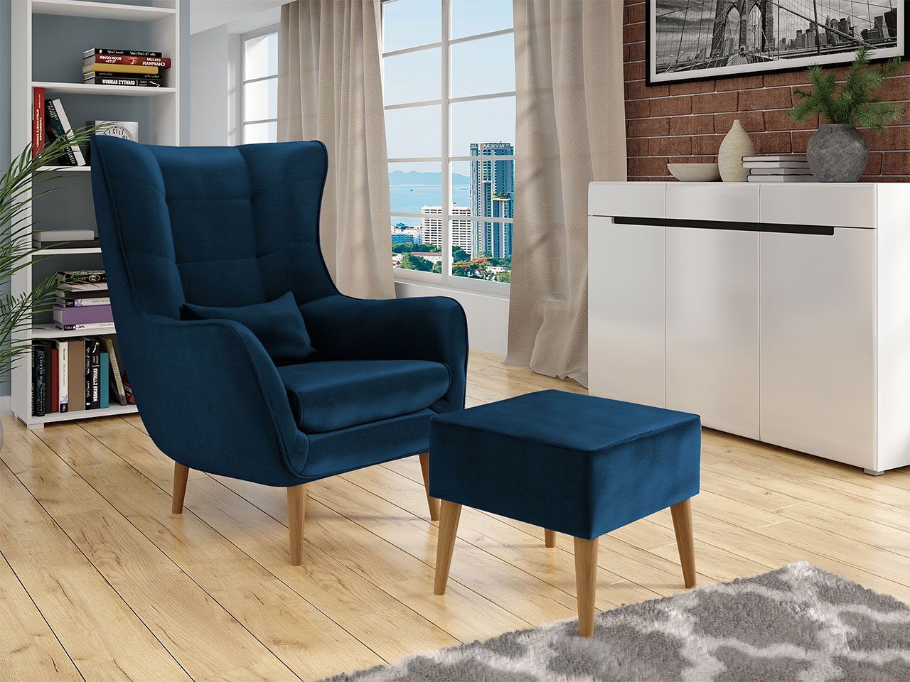MIRJAN24 Sessel Estjano mit Fußbank (2er-Set), günstig online kaufen