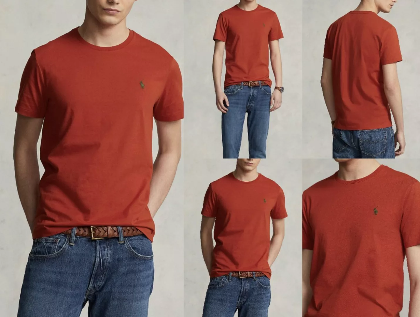 Ralph Lauren T-Shirt Polo Ralph Lauren Logo Pima Cotton T-Shirt Soft Shirt günstig online kaufen