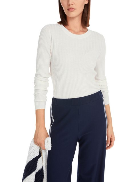 Marc Cain Strickpullover "Happy Classics" Premium Damenmode Körpernaher Swe günstig online kaufen