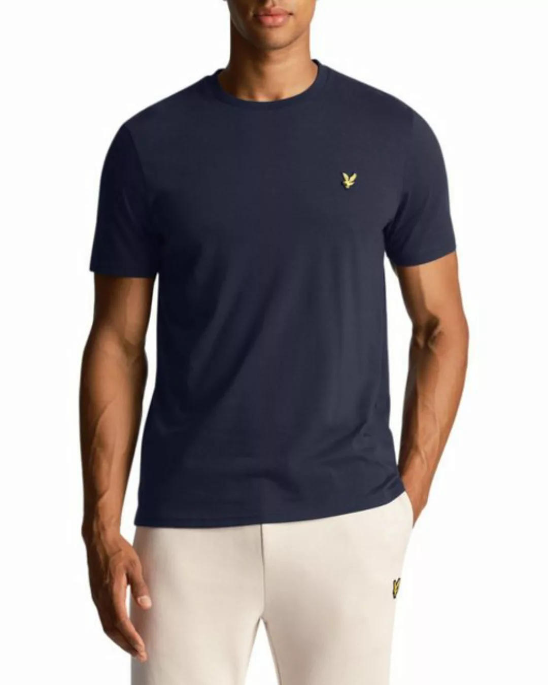 Lyle & Scott T-Shirt Aus 100% Baumwolle Gerader Schnitt günstig online kaufen