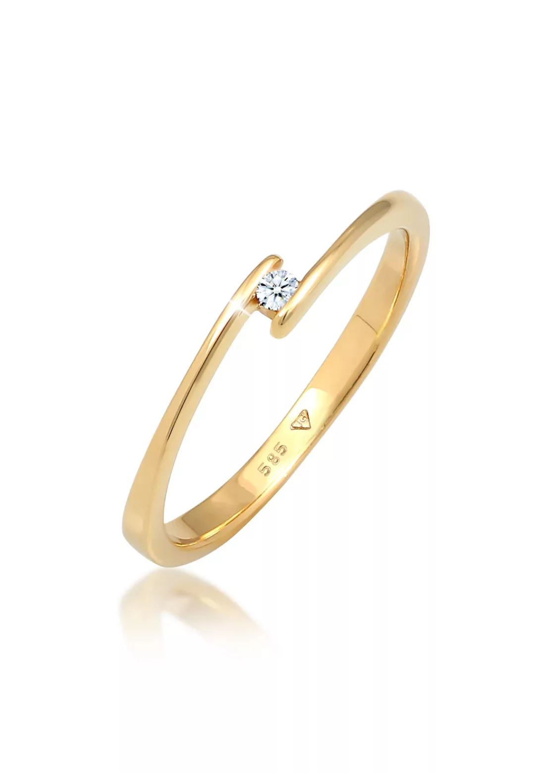Elli DIAMONDS Verlobungsring "Verlobungsring Diamant (0.03 ct.) 585 Gelbgol günstig online kaufen