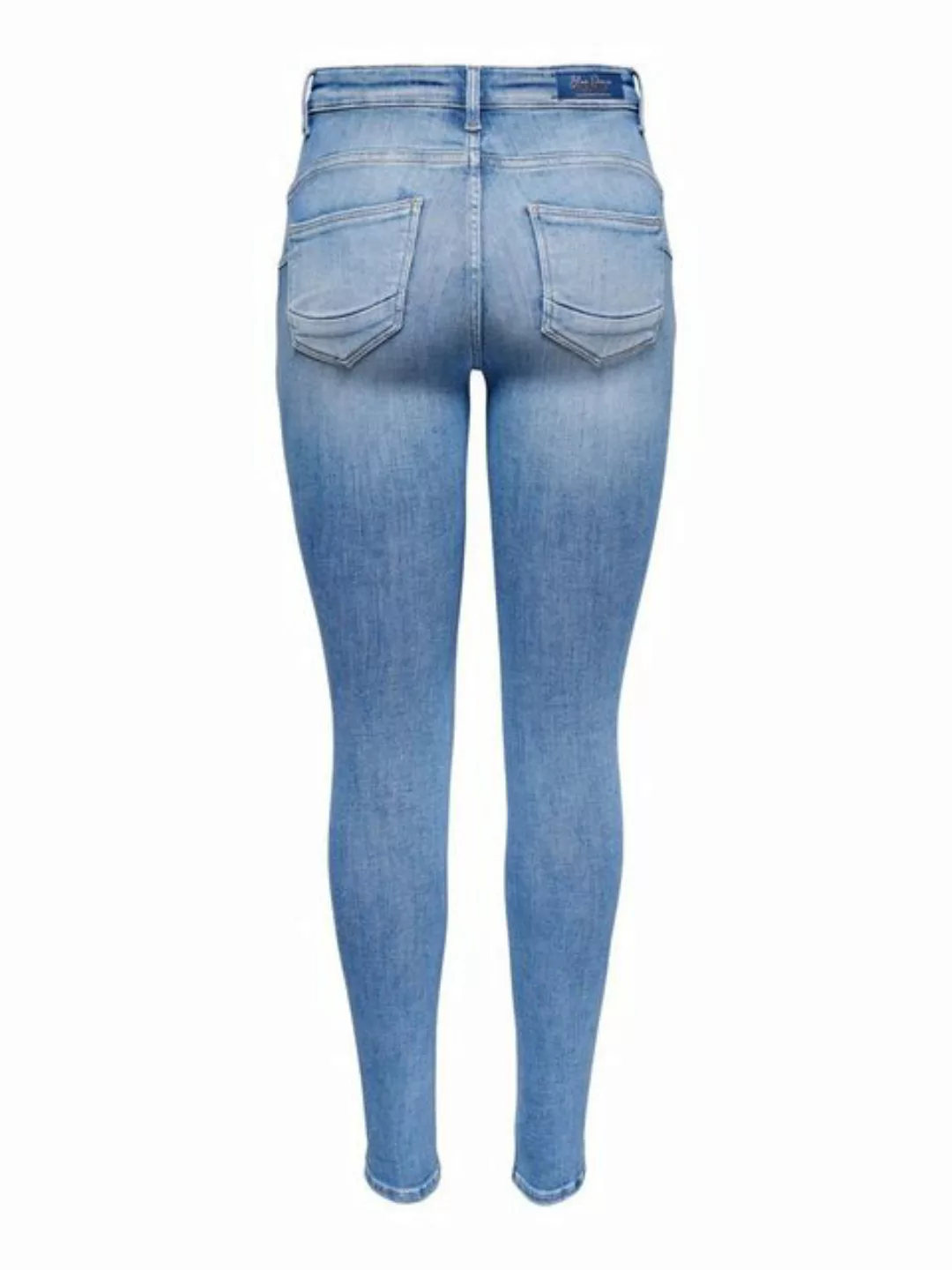 Only Damen Jeans ONLPOWER MID PUSH UP SK DNM REA934 - Skinny Fit - Blau - S günstig online kaufen