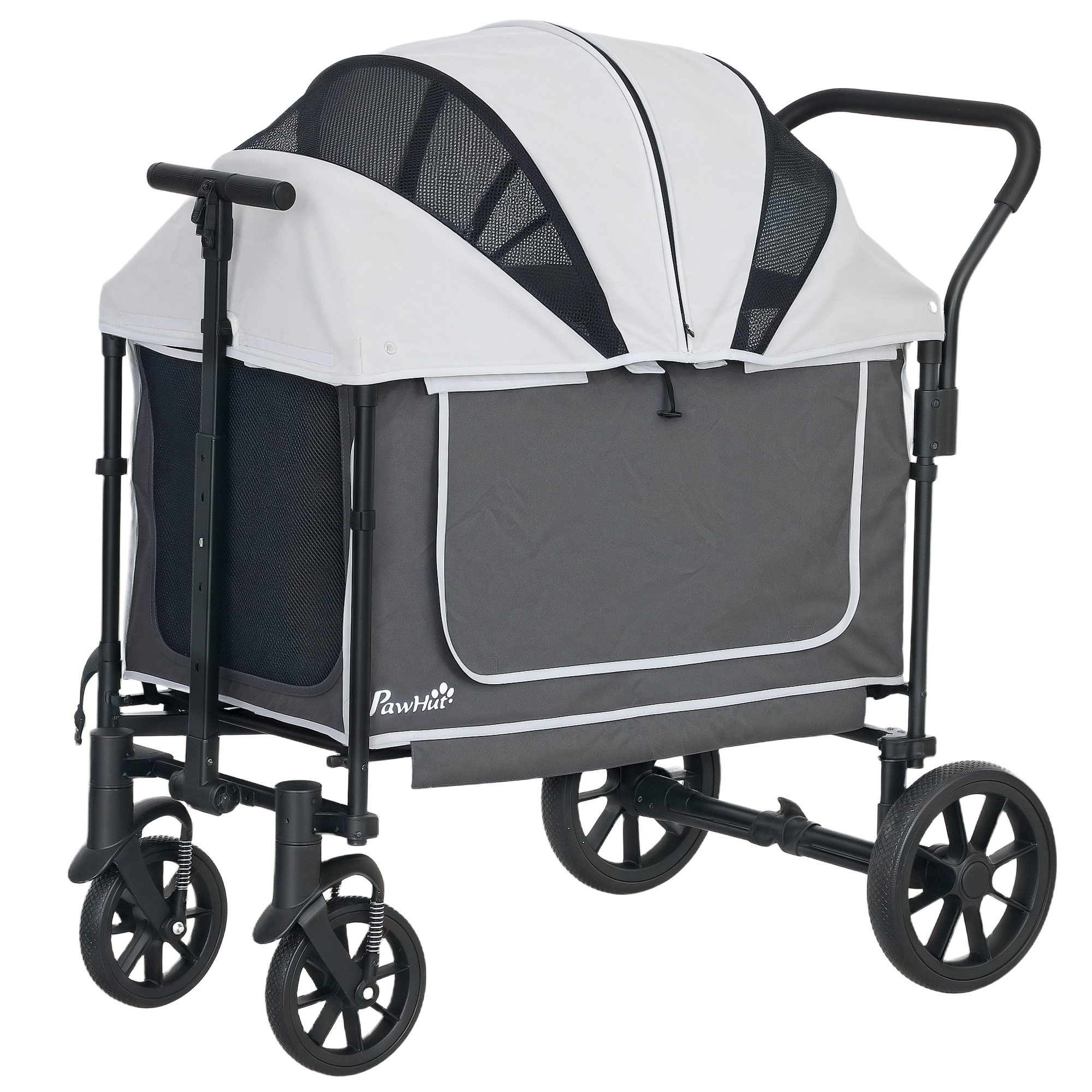 PawHut Hundewagen Hundebuggy klappbar für Hunde & Katzen bis 30 kg Katzenbu günstig online kaufen