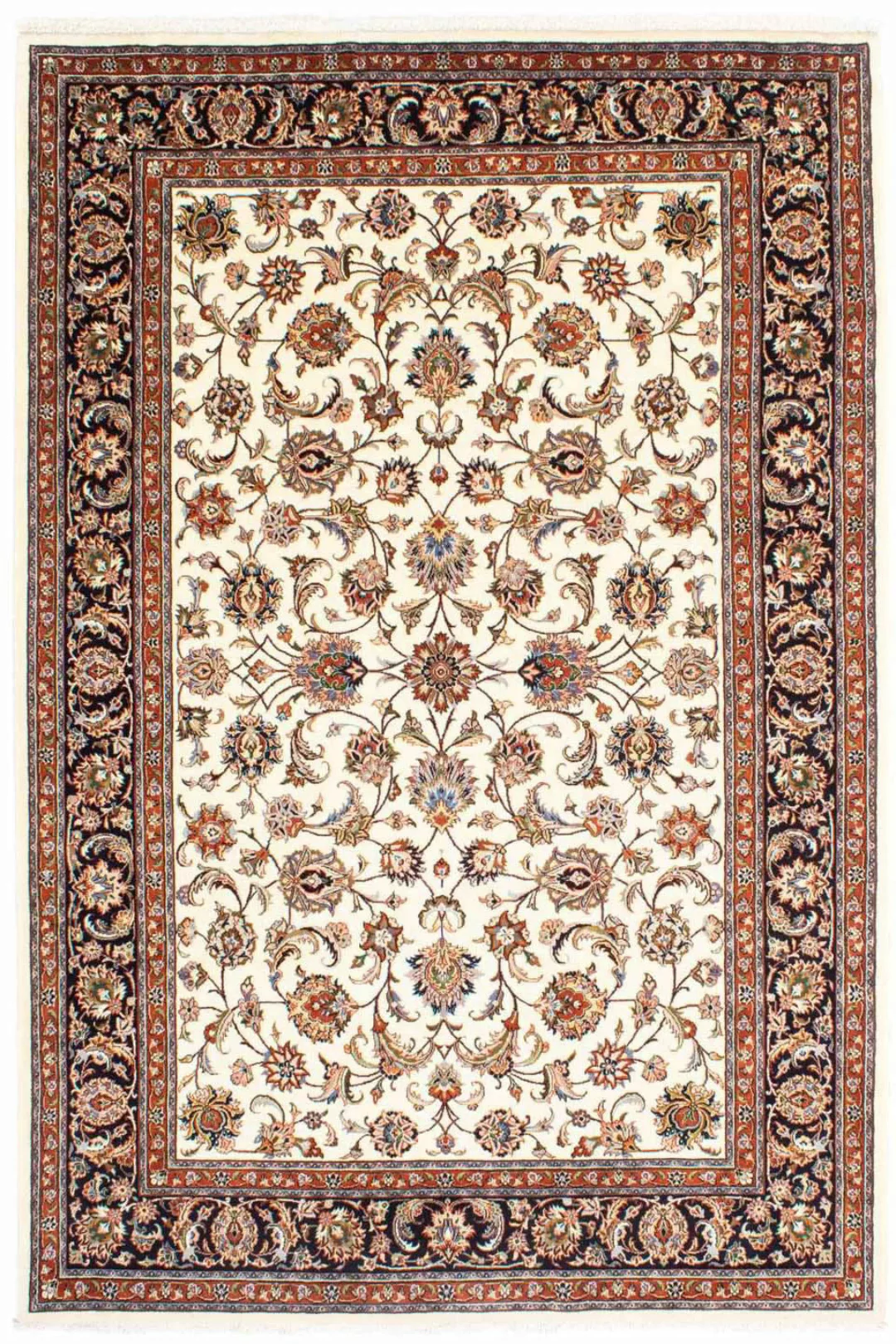 morgenland Wollteppich »Kaschmar Blumenmuster Beige 293 x 199 cm«, rechteck günstig online kaufen