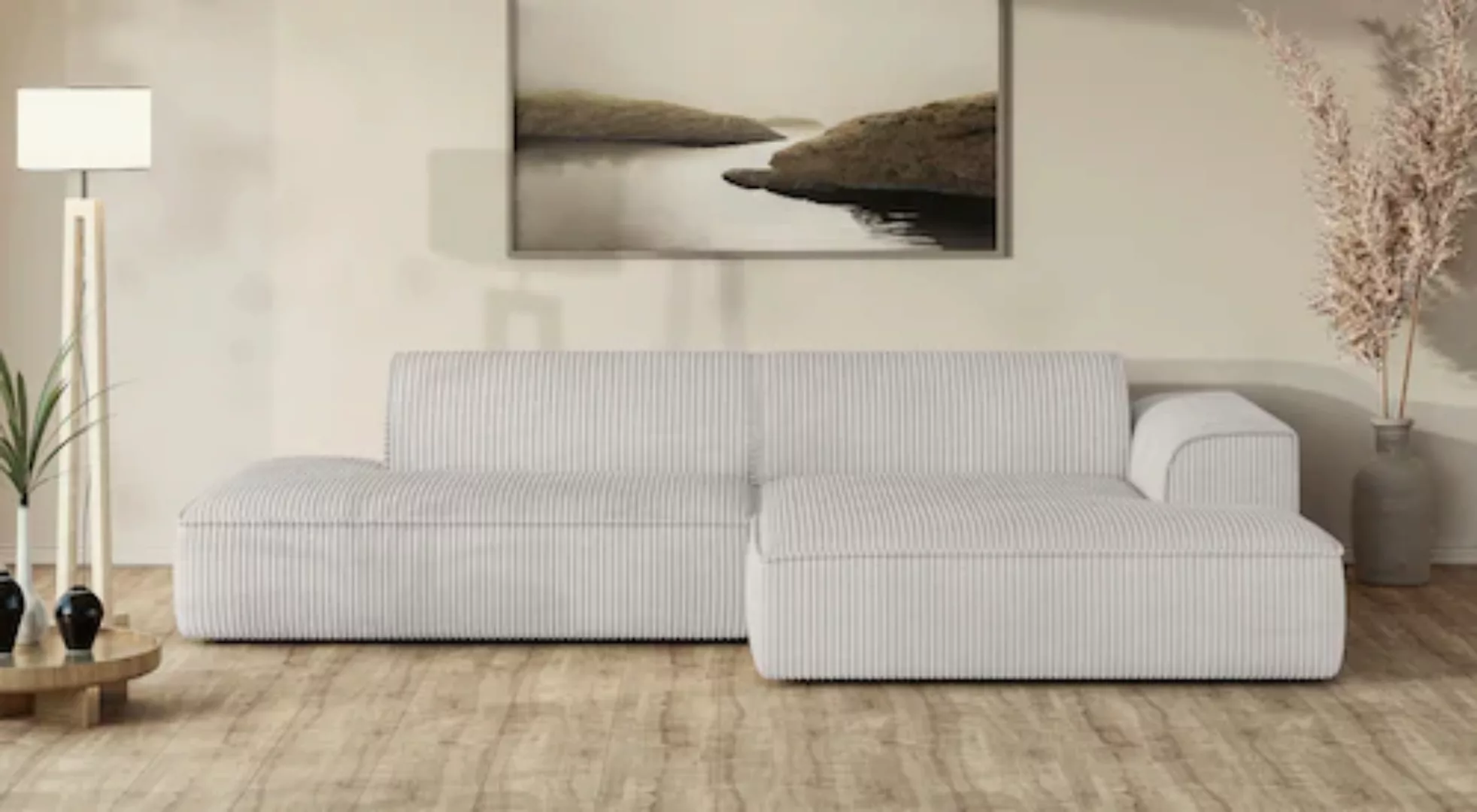 andas Ecksofa "TORSTAD", extra große Recamiere im loungigen Stil, in Bouclé günstig online kaufen