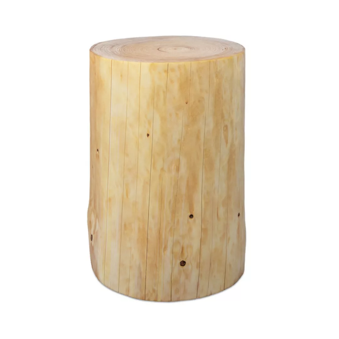 Baumstamm Beistelltisch Fichte Geölt Gartendeko Holzblock Holzklotz günstig online kaufen