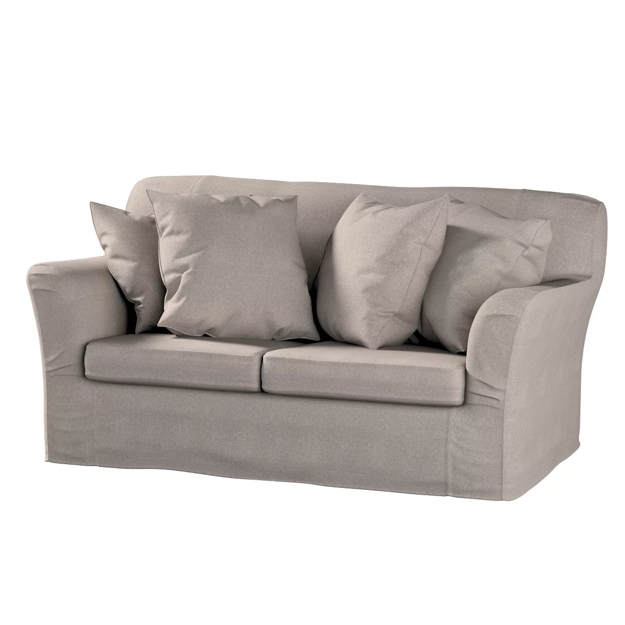 Bezug für Tomelilla 2-Sitzer Sofa nicht ausklappbar, beige-grau, Sofahusse, günstig online kaufen