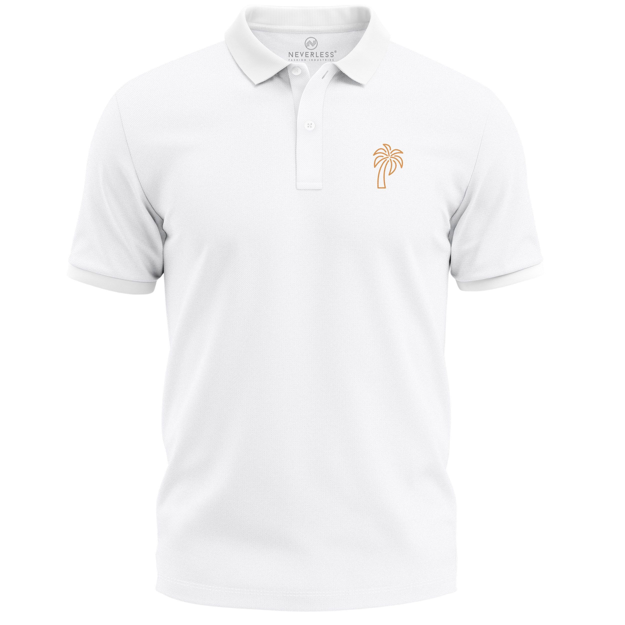 Neverless Poloshirt Poloshirt Herren mit Grafik günstig online kaufen