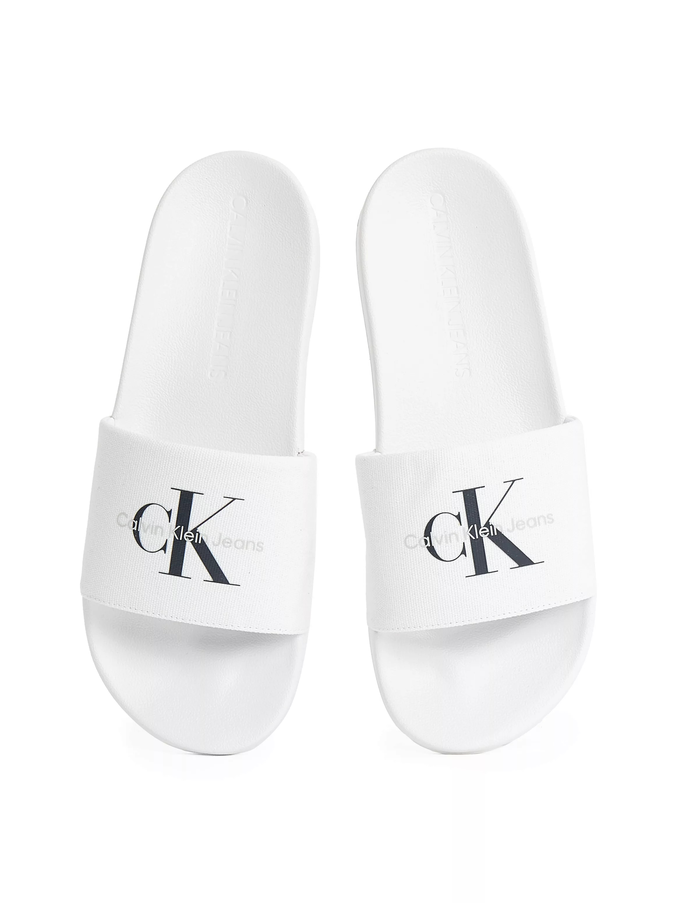 Calvin Klein Jeans Badepantolette "SLIDE MONOGRAM", Sommerschuh, Schlappen, günstig online kaufen