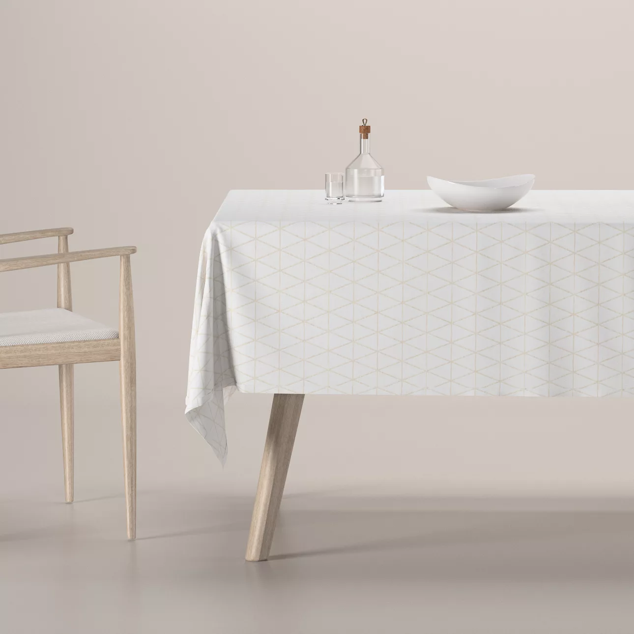 Rechteckige Tischdecke, creme-beige, Sunny (143-94) günstig online kaufen