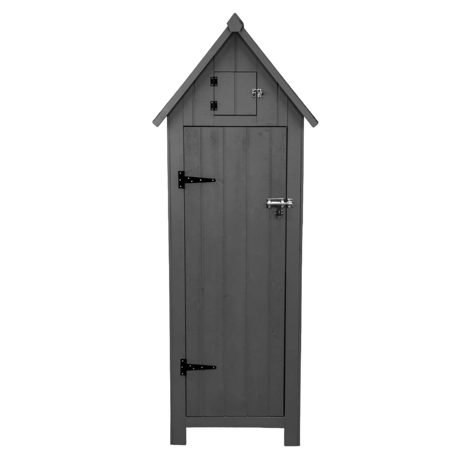 Monstershop Gartenschrank aus Holz Grau günstig online kaufen