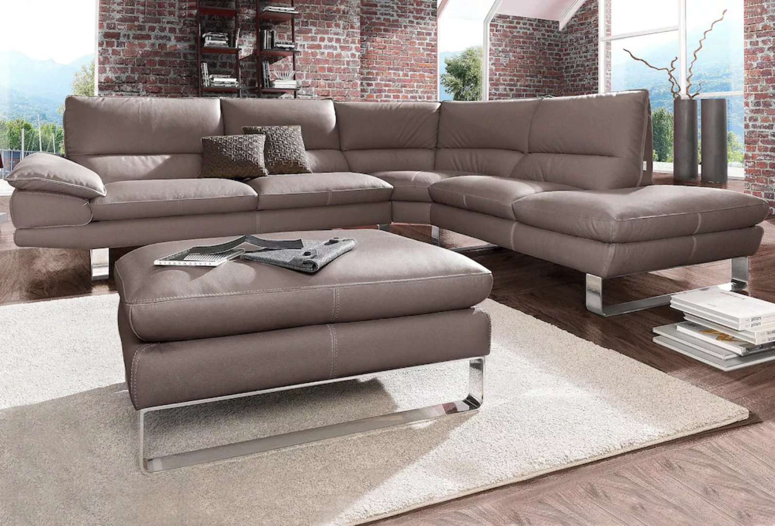 CALIA ITALIA Ecksofa "Dave, italienisches Designsofa mit erstklassigem Sitz günstig online kaufen