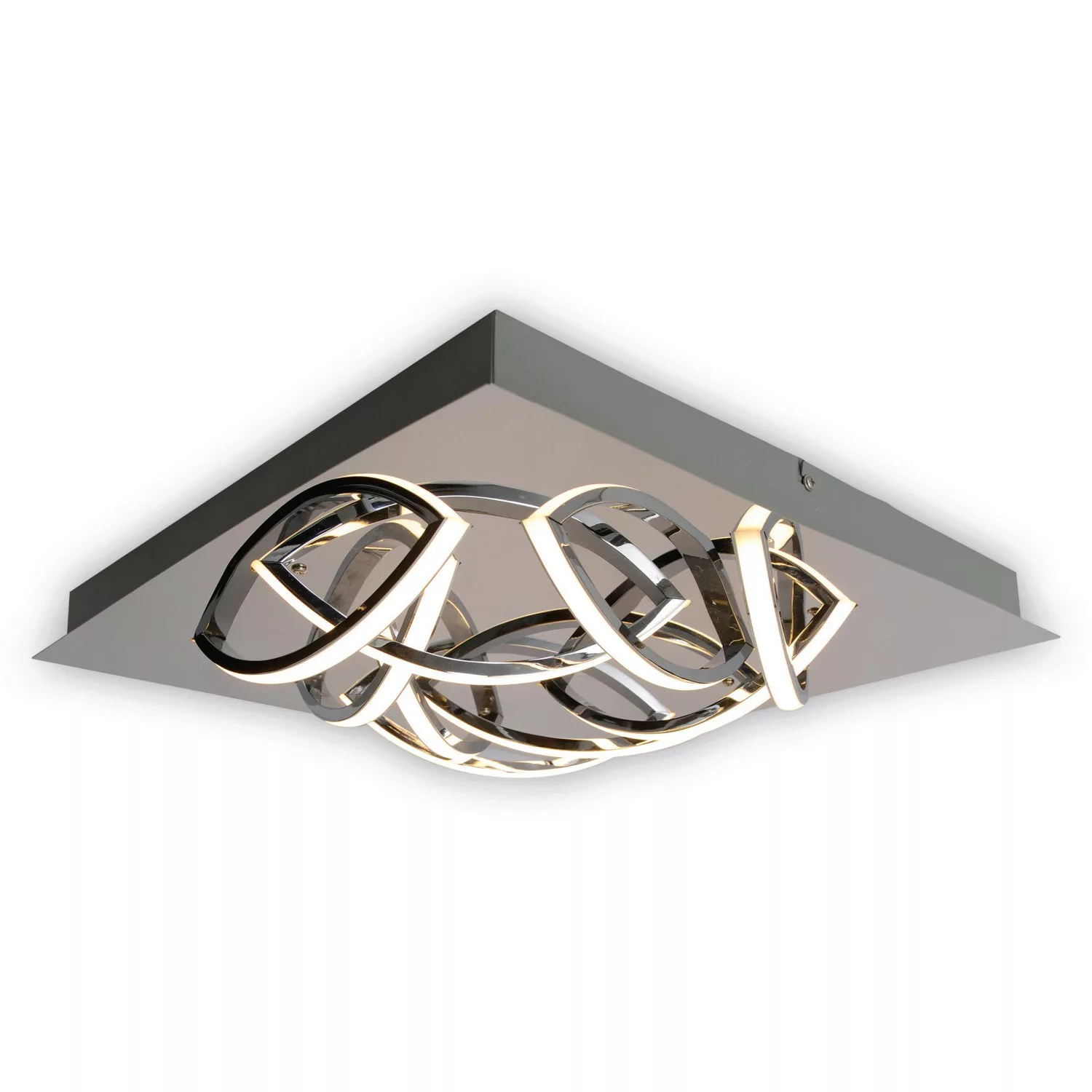 Näve Leuchten LED Deckenleuchte NV1228842 Chrom Aluminium B/H/T: ca. 41x9x4 günstig online kaufen