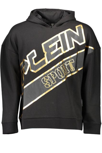 PLEIN SPORT Sweatshirt Schwarzes Herren-Kapuzenpullover mit Logo & günstig online kaufen