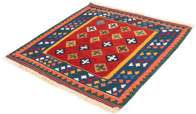 morgenland Wollteppich »Kelim - Oriental quadratisch - 104 x 101 cm - dunke günstig online kaufen