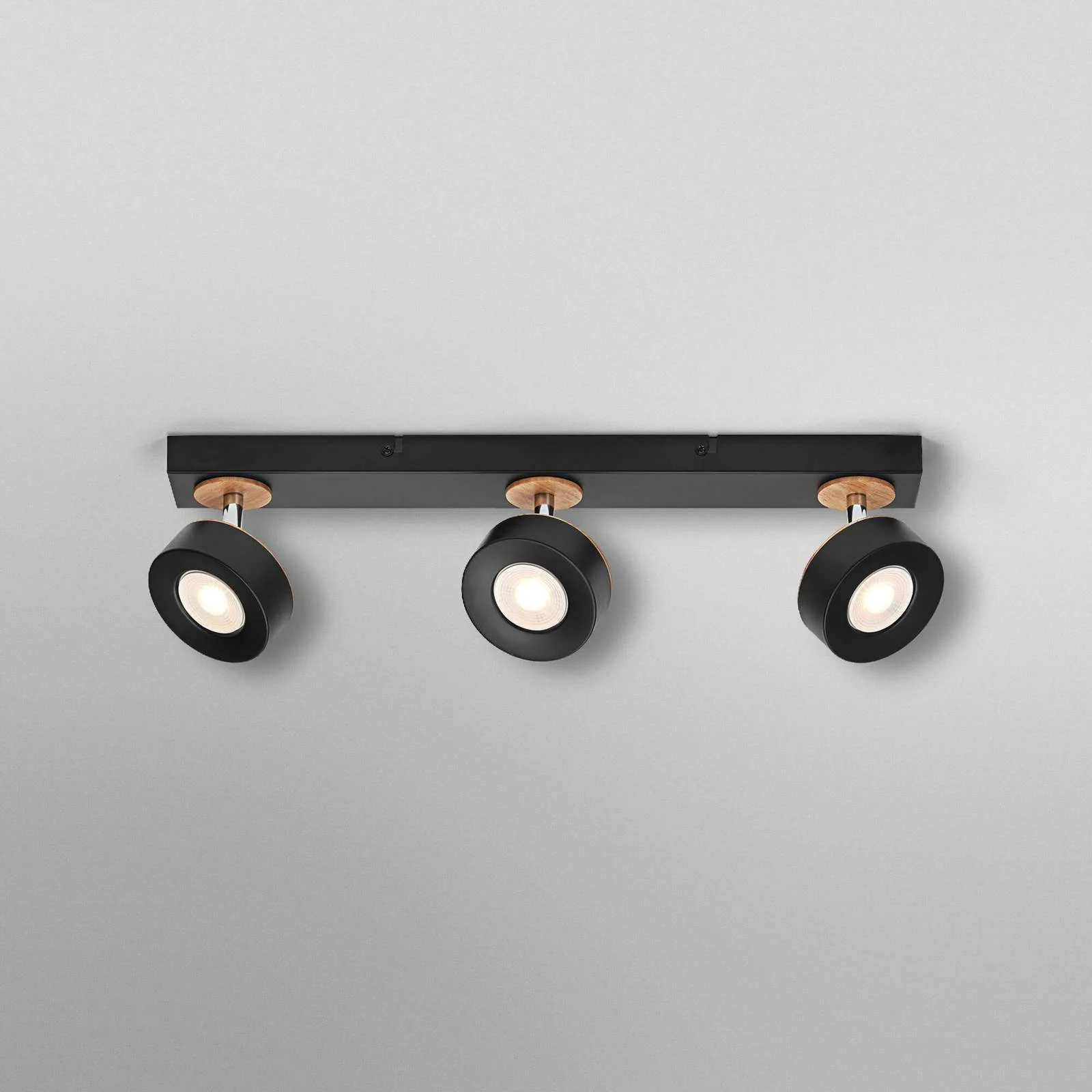 OSRAM LED-Deckenstrahler PLUTO, schwarz, 3 Spots, 3.000 K günstig online kaufen