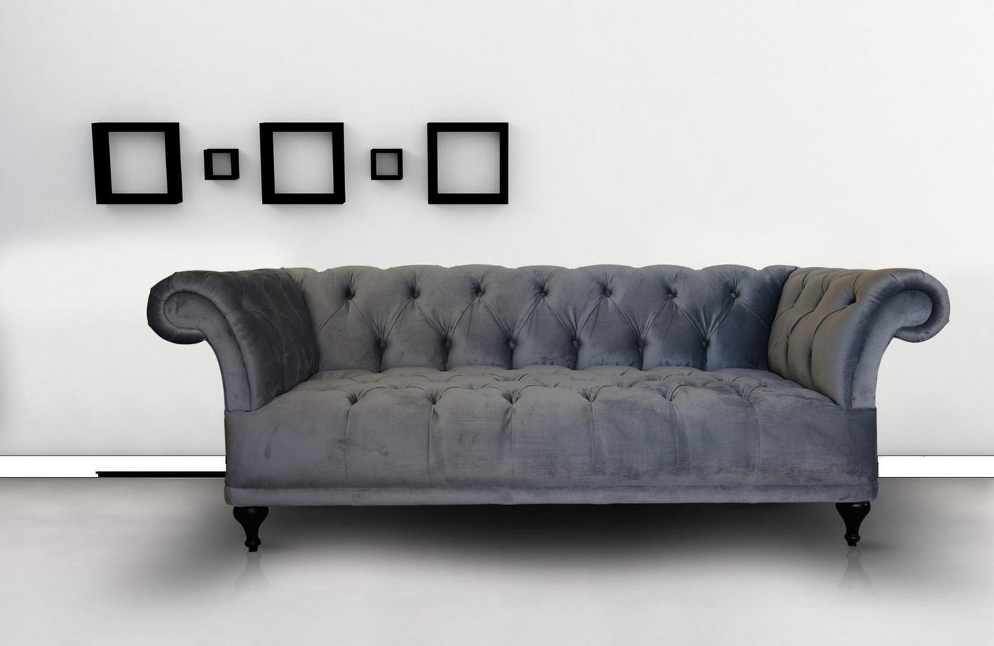 Xlmoebel Sofa Chesterfield Sofa Polster Designer Couch mit Stoffbezug., Her günstig online kaufen