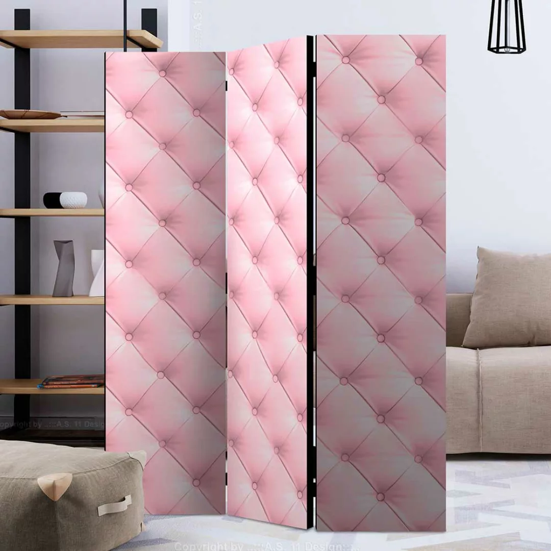 Spanische Wand in Rosa Fichte Massivholz Rahmen günstig online kaufen