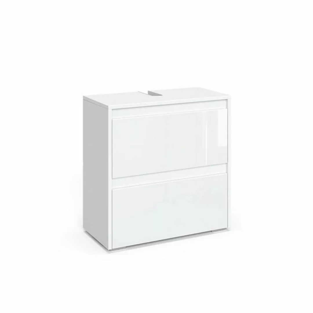Vicco Waschbeckenunterschrank Badezimmerschrank MAJEST Weiß Hochglanz günstig online kaufen